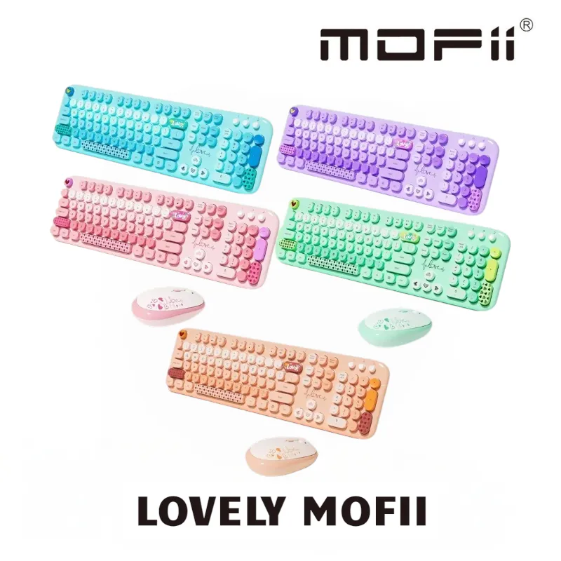 Bàn phím và chuột không dây 2.4Ghz MOFII LOVELY